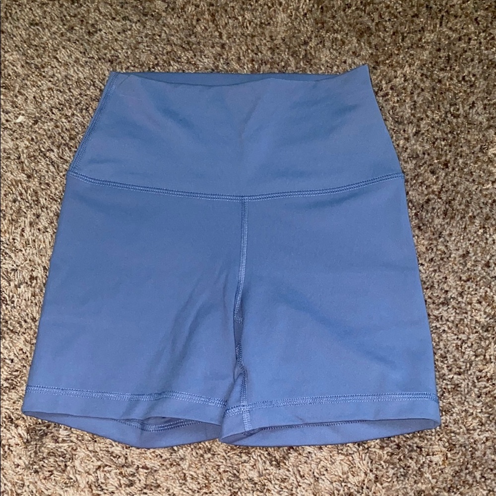 Blue Women's High-Waisted Shorts
